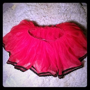 Red Tutu With Black Trim